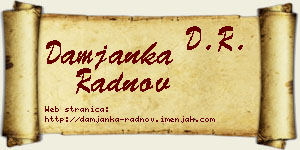 Damjanka Radnov vizit kartica